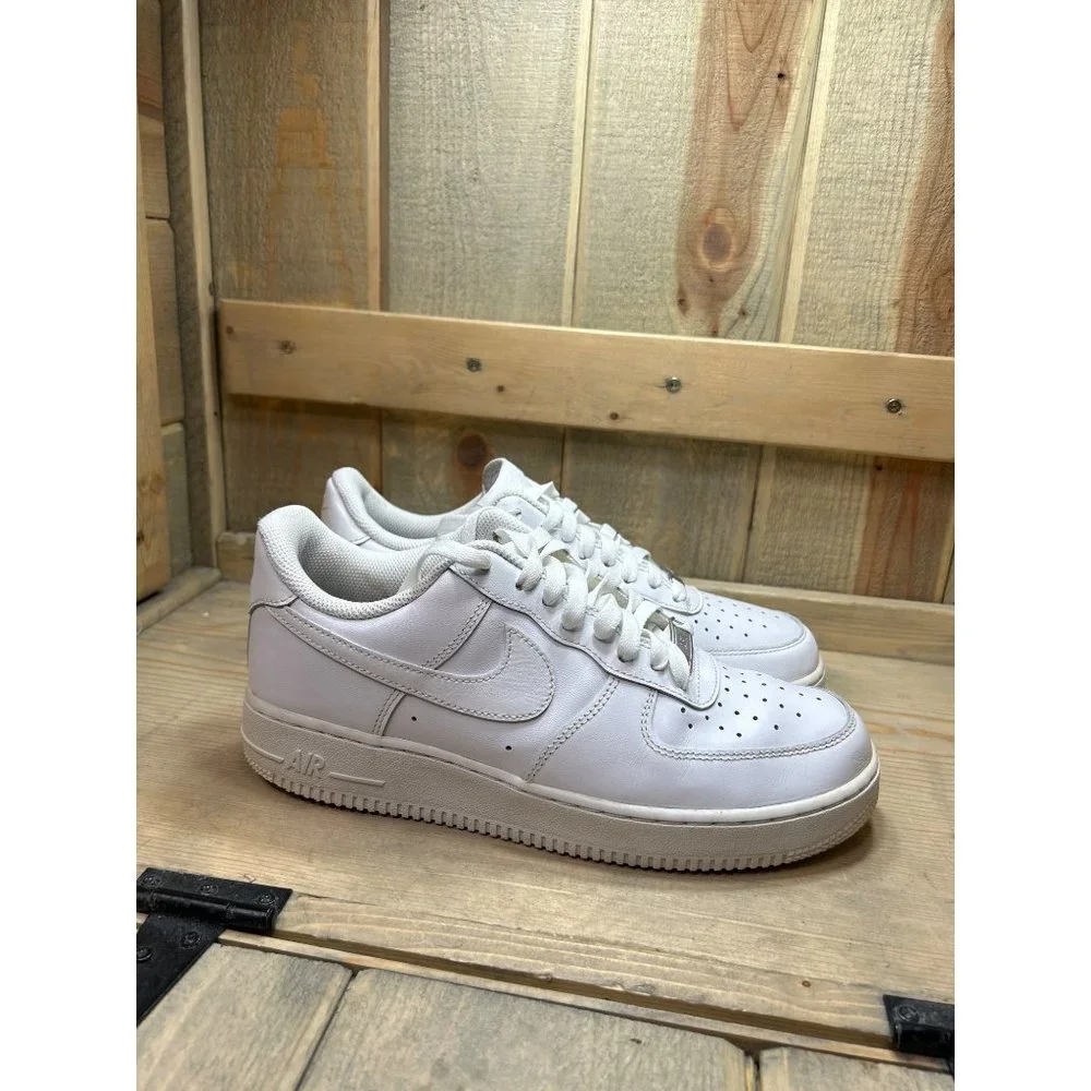 Nike Air Force 1 AF1 Low Men's Triple White Sneakers Shoes 315122-111 US8